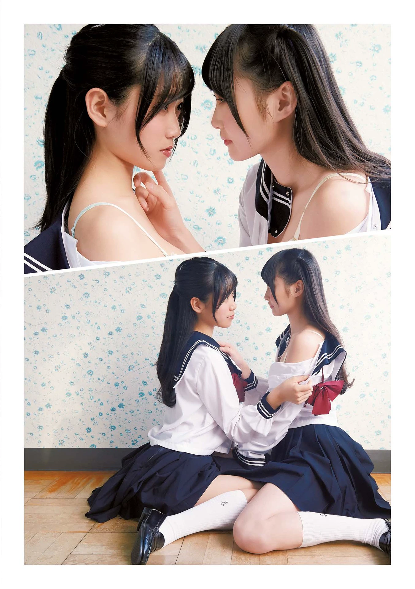 Miyu Kataoka 片冈未优, Marina Kumamoto 隈本茉莉奈, 百合写真集 オンナノコたちのヒミツ [20P][walgreens パスポート 写真]